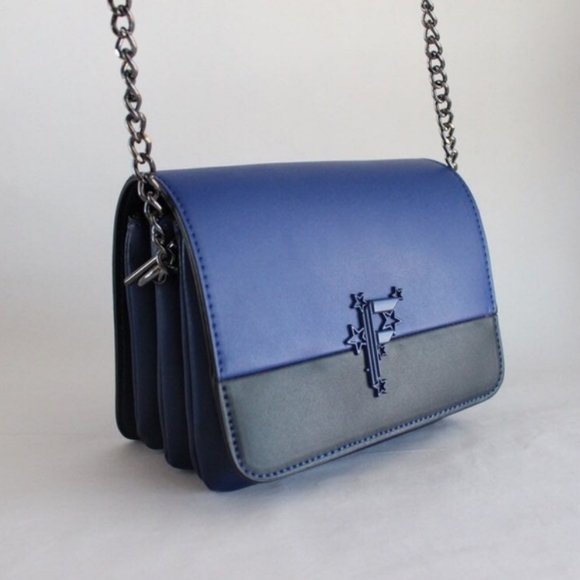 Crossbody blue dress bag - Picture 3 of 8
